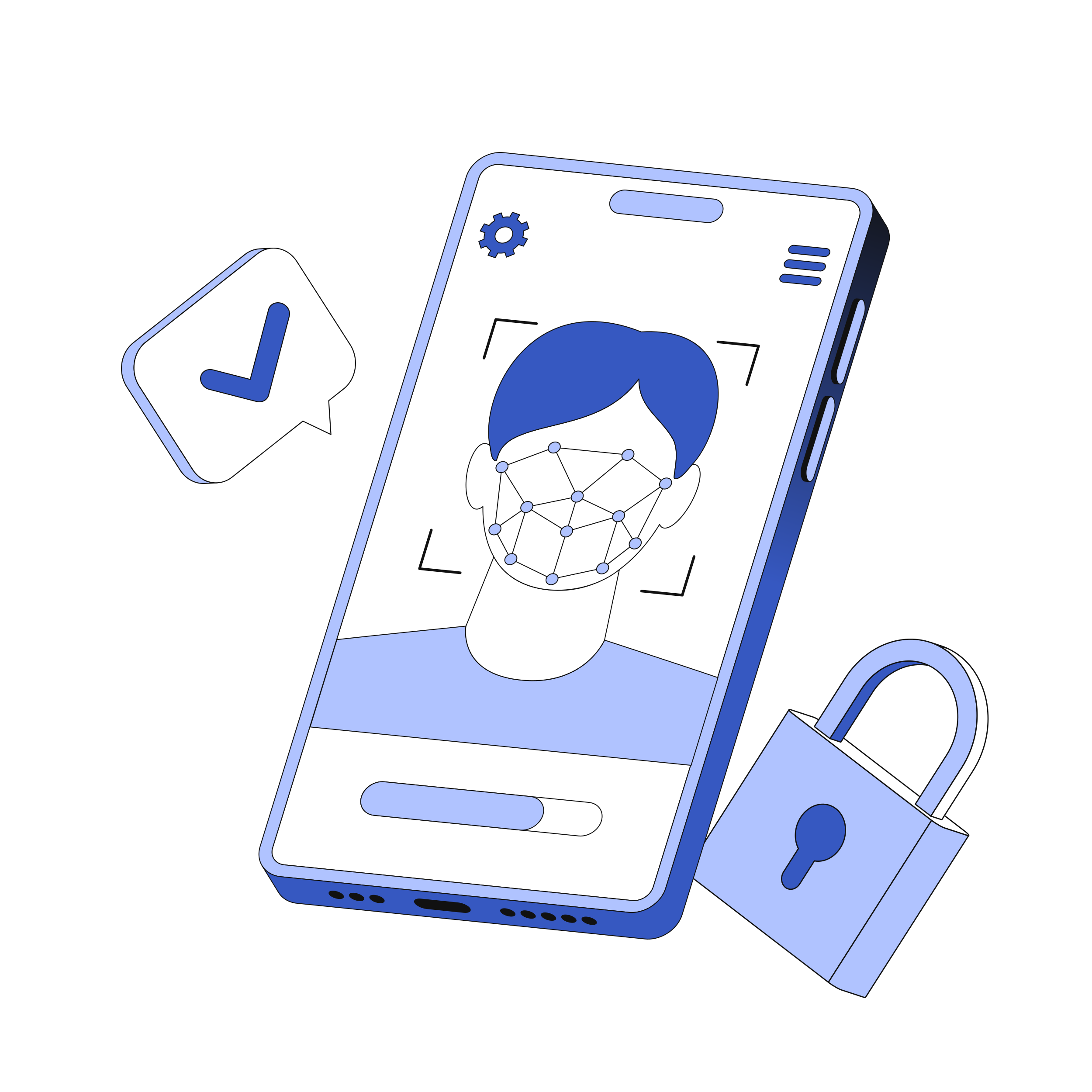 Pantalla de validación biométrica