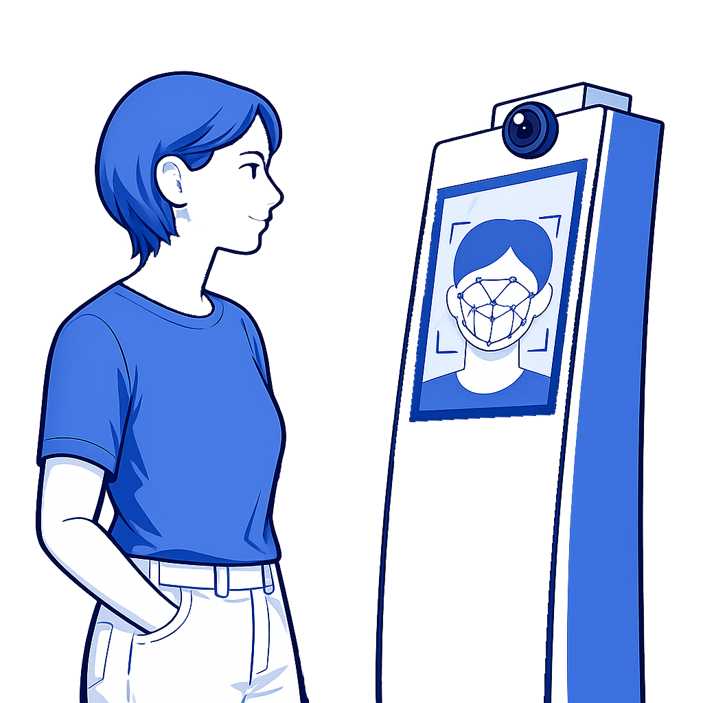 Pantalla de totem faceid